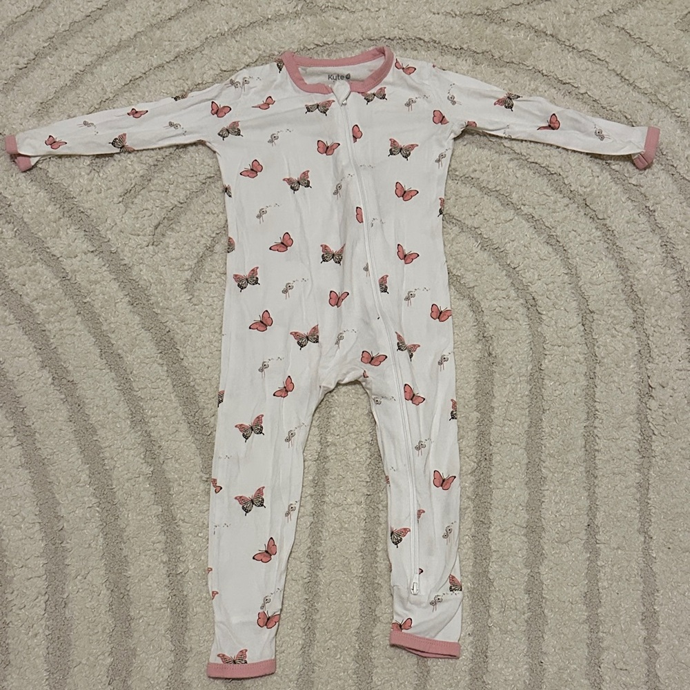 Kyte BABY Zippered Romper Butterfly